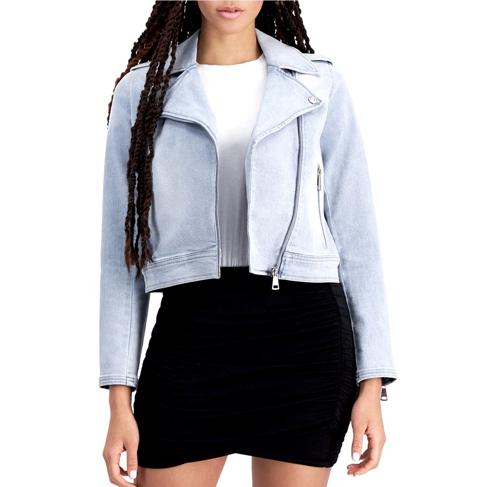 DKNY Jeans Women's Denim Moto Jacket
